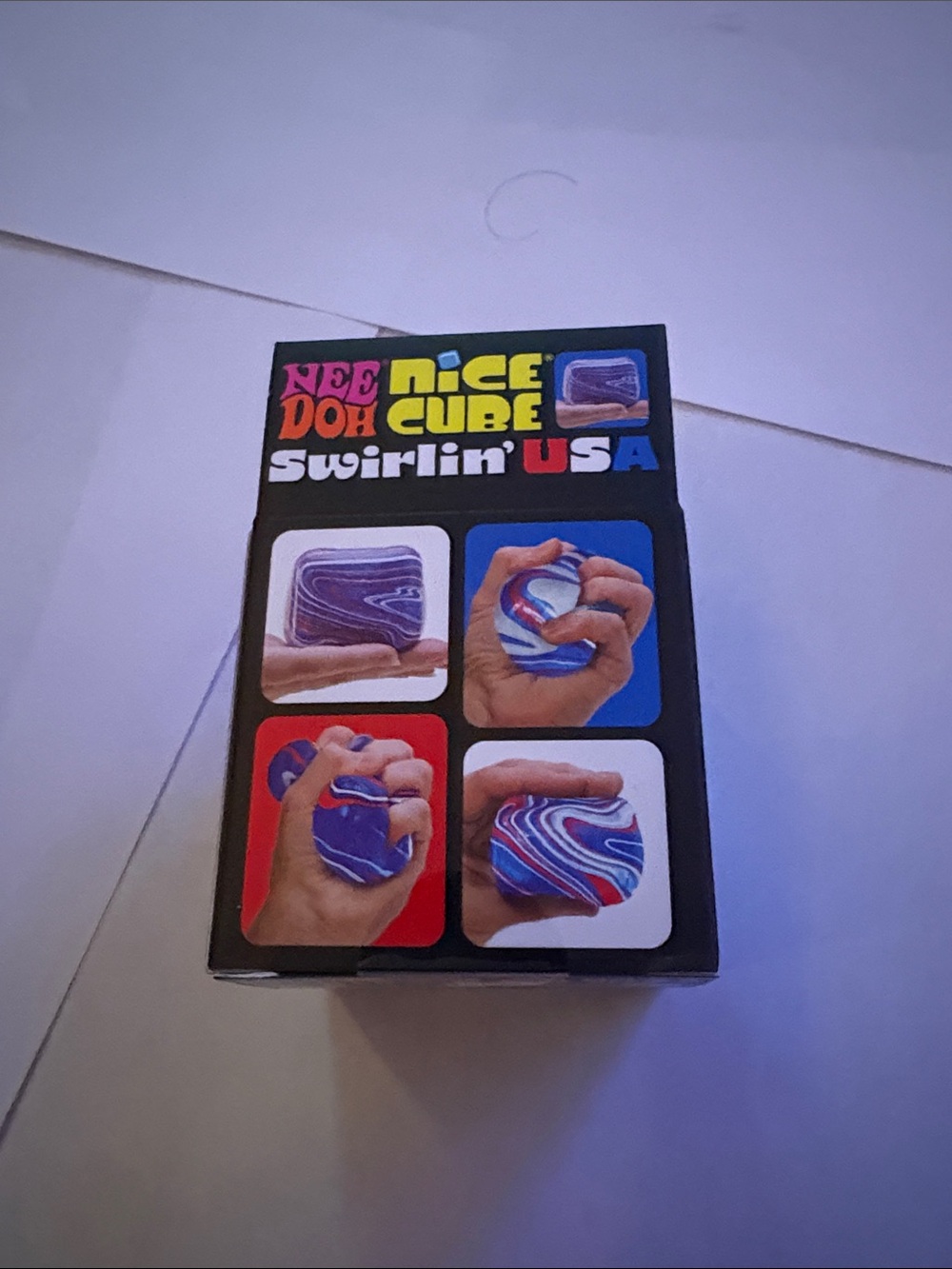 Nice Cube Swirlin' USA Solid Squish - Blue & Red - Picture 5 of 6